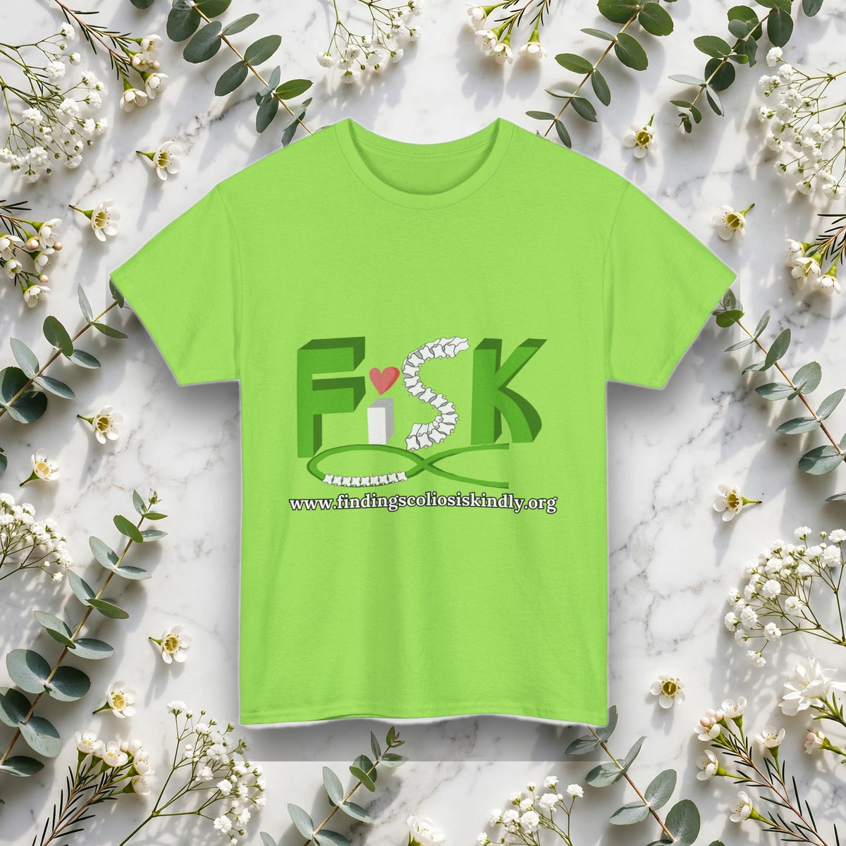 Finding Scoliosis Kindly (FiSK) T-shirt